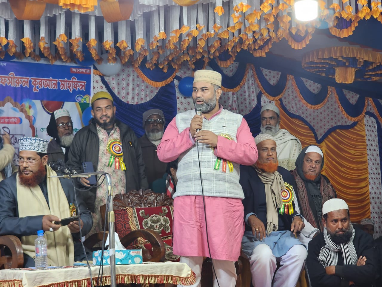 চুয়াডাঙ্গার তালতলায় তাফসিরুল কুরআন মাহফিলে জেলা বিএনপির সম্পাদক শরীফ