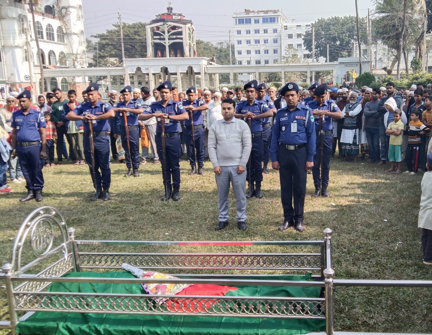 আলমডাঙ্গায় বীর মুক্তিযোদ্ধা কোরবান আলীর রাষ্ট্রীয় মর্যাদায় দাফন
