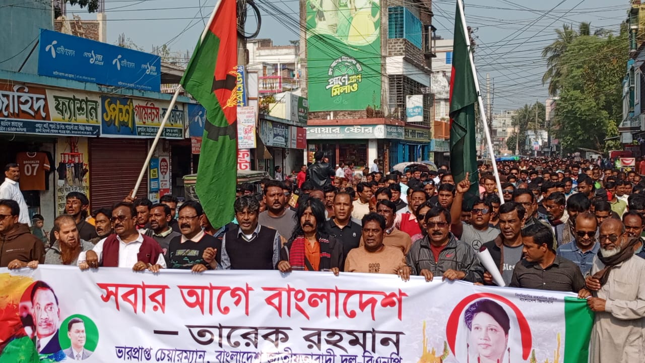 মেহেরপুরে বিএনপির লিফলেট বিতরণ