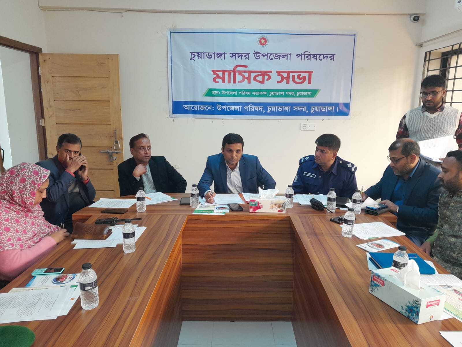 চুয়াডাঙ্গা সদর উপজেলার আইনশৃঙ্খলাসহ তিন কমিটির সভায় ইউএনও সাইফুল্লাহ