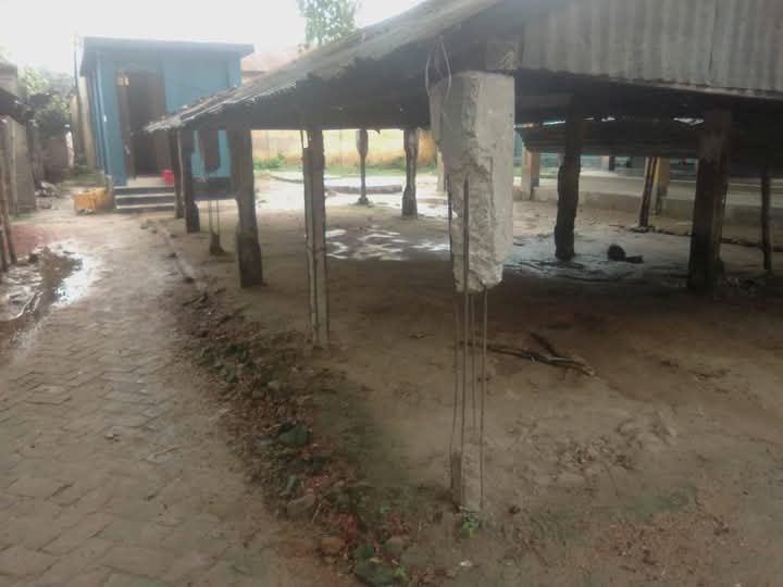 হাসাদাহ কাঁচা বাজারের জরাজীর্ণ হাটচালিতে ঝুঁকি