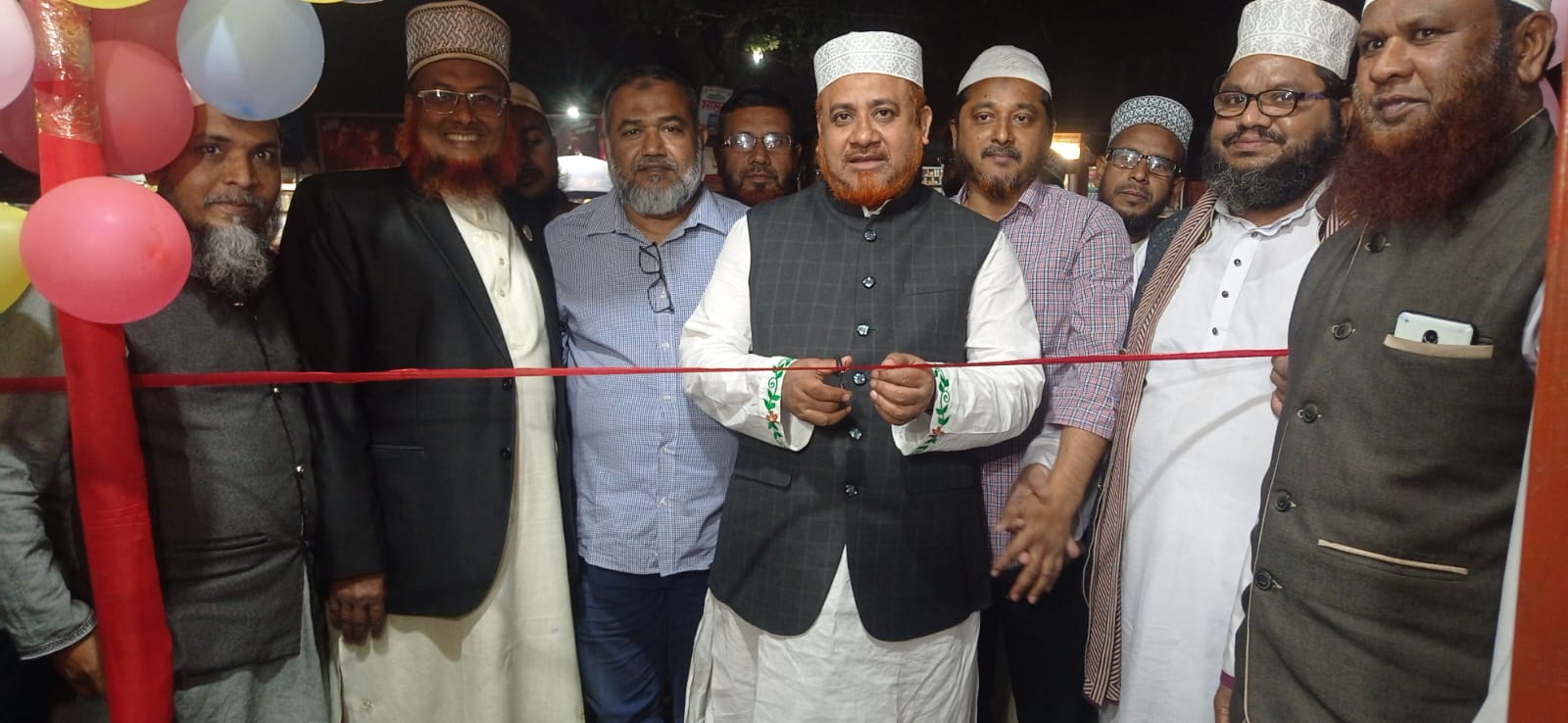 আলুকদিয়া ইউনিয়ন জামায়াতের অফিস উদ্বোধনকালে রুহুল আমিন