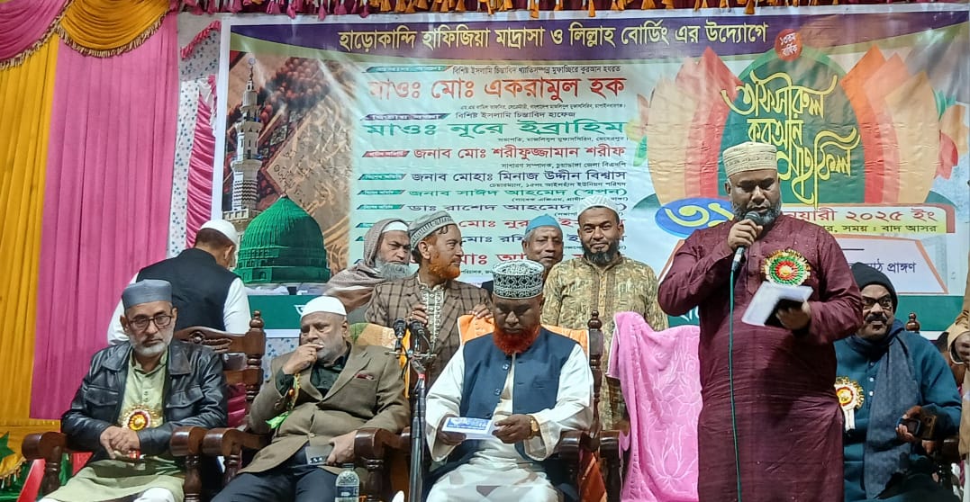আলমডাঙ্গার হাড়োকান্দিতে ওয়াজ মাহফিলে বিএনপি নেতা শরীফুজ্জামান